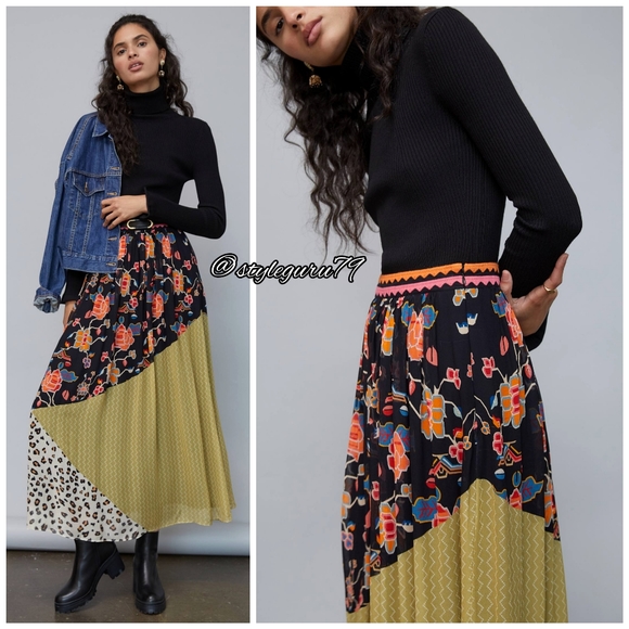 NWT, Anthropologie, Victoria Maxi Skirt by VERB - Picture 2 of 4